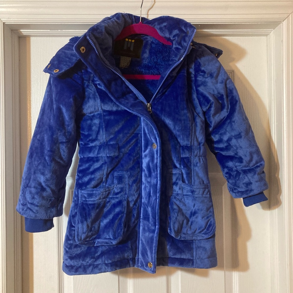 Blue girl velvet Jacket